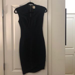 Helmet Lang black stretchy dress